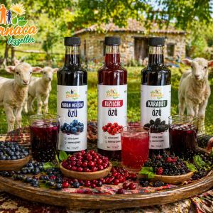 TANESİZ MEYVE ÖZLERİ 3 LÜ SET ( KARADUT-KIZILCIK-YABAN MERSİNİ )